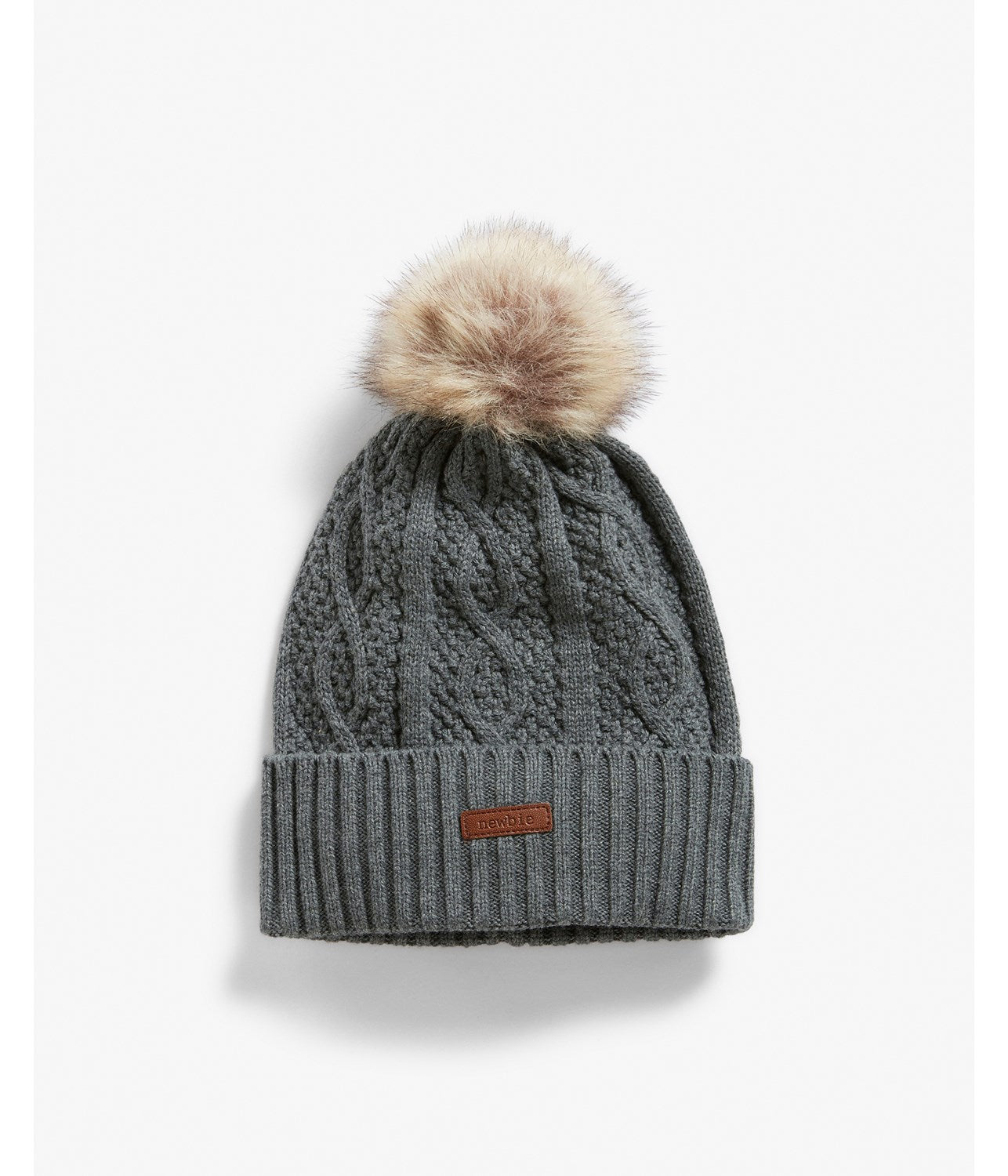 Baby & kids grey pom-pom beanie