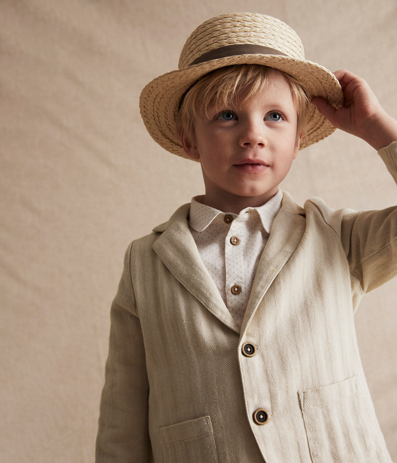 Baby & kids straw boater hat