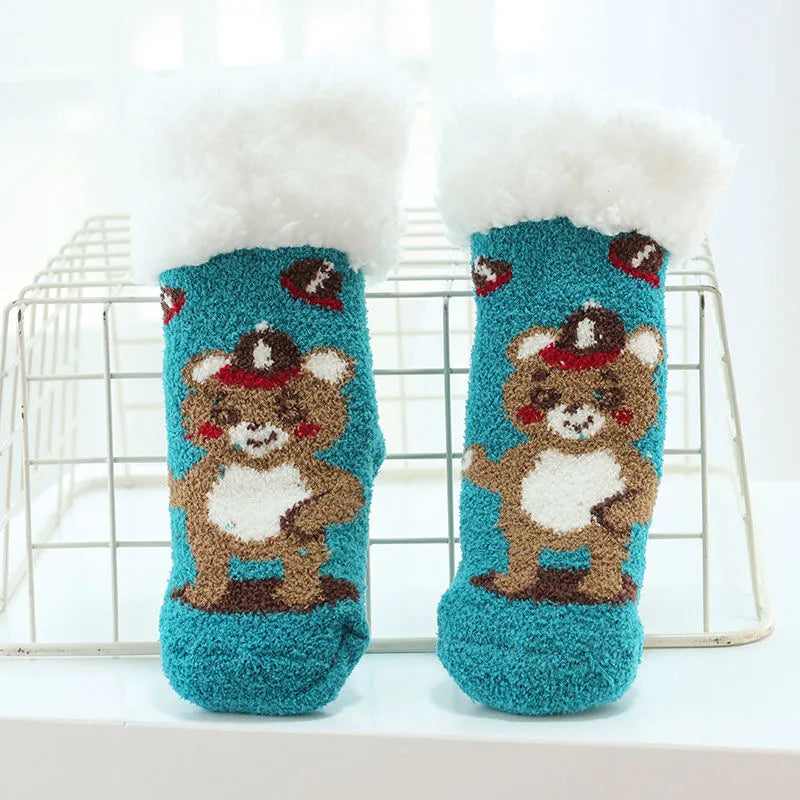 Fleece Animal Baby Socks | Soft & Cozy Winter Essentials