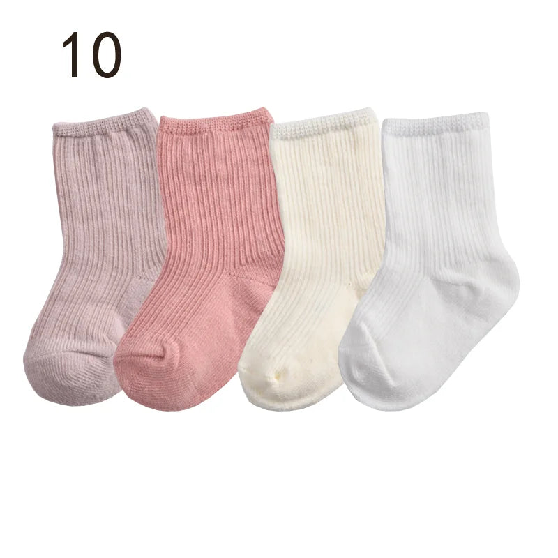 Cozy Baby Solid Color Socks 👶 The Perfect Comfort for Tiny Feet 💕