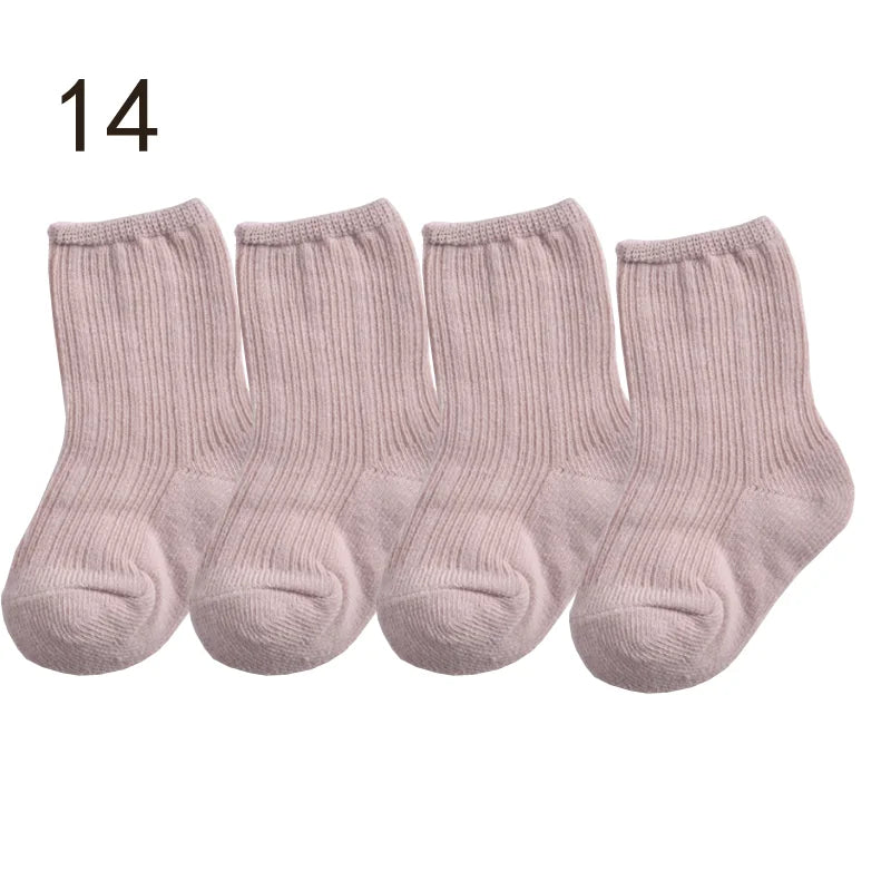 Cozy Baby Solid Color Socks 👶 The Perfect Comfort for Tiny Feet 💕