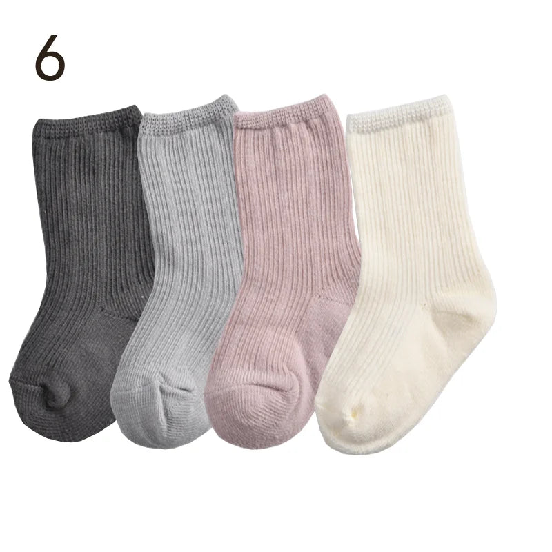 Cozy Baby Solid Color Socks 👶 The Perfect Comfort for Tiny Feet 💕