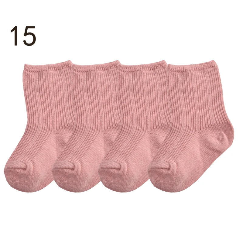 Cozy Baby Solid Color Socks 👶 The Perfect Comfort for Tiny Feet 💕