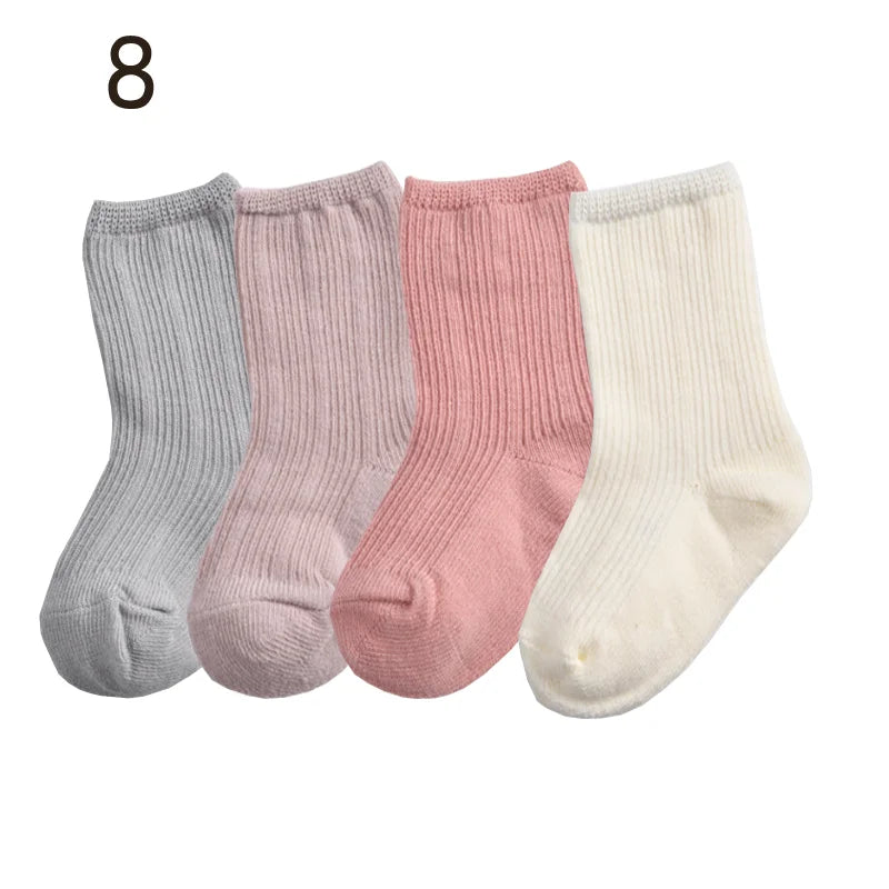 Cozy Baby Solid Color Socks 👶 The Perfect Comfort for Tiny Feet 💕