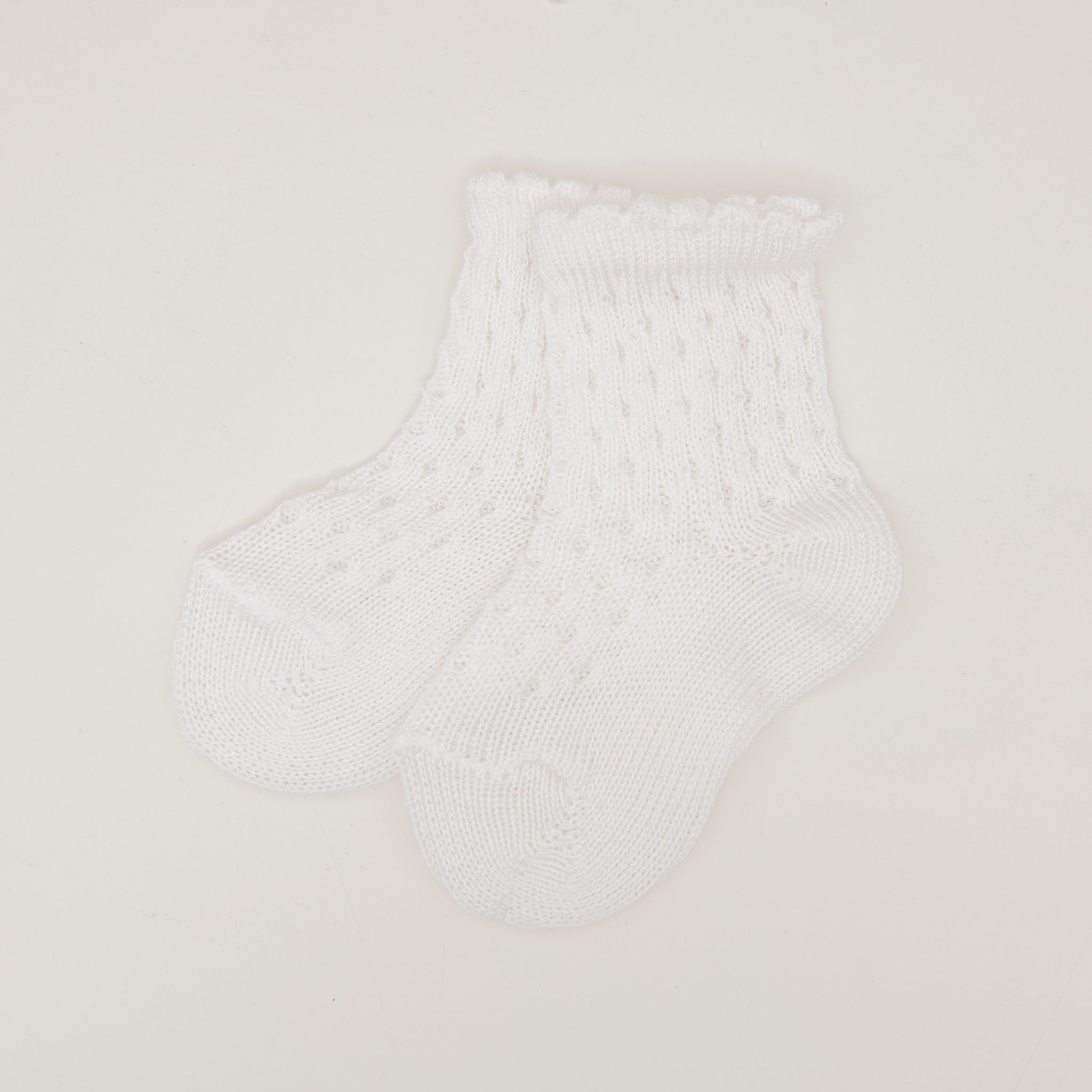 Scallop Edge Crochet Sock