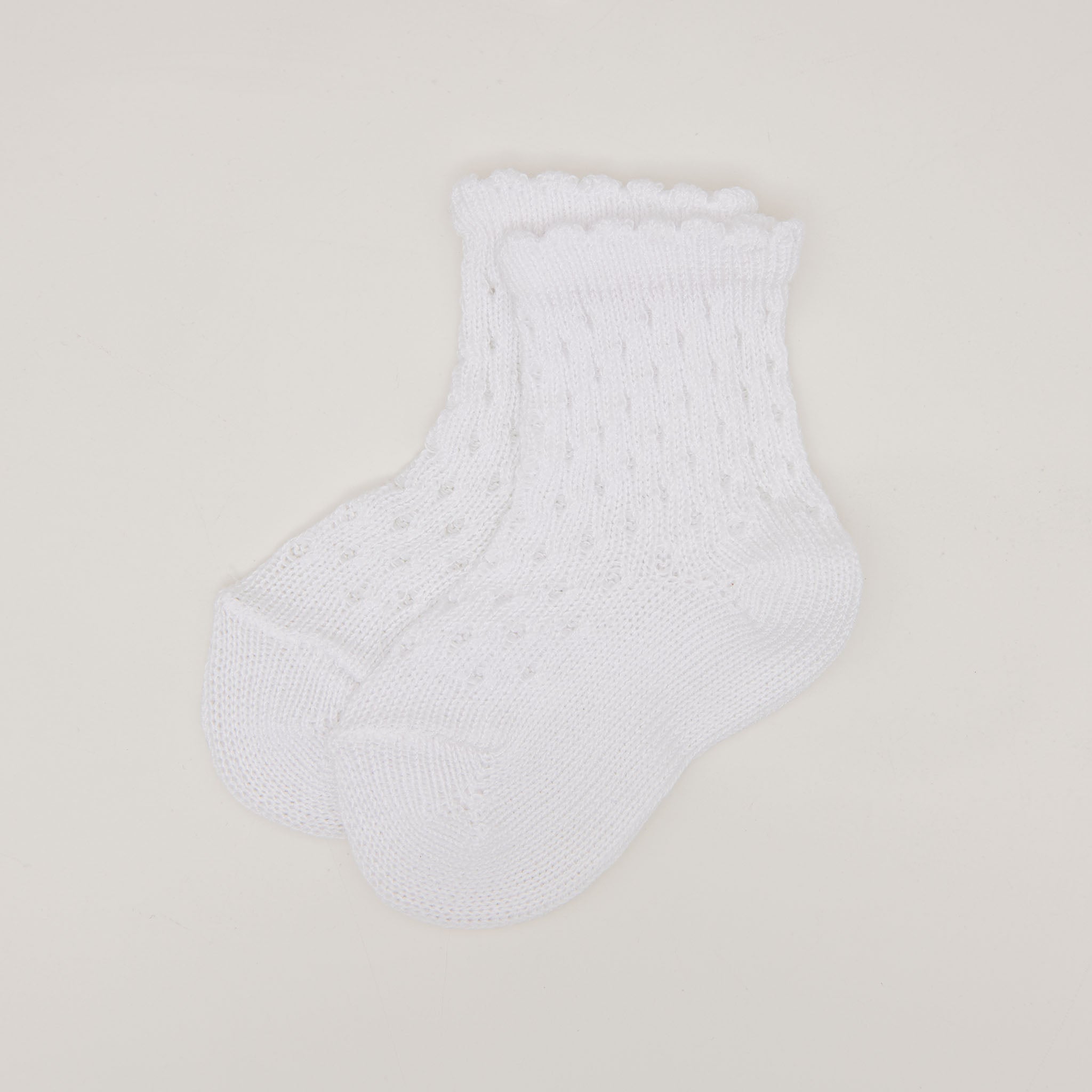 Scallop Edge Crochet Sock