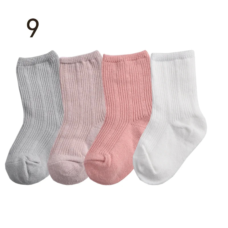 Cozy Baby Solid Color Socks 👶 The Perfect Comfort for Tiny Feet 💕