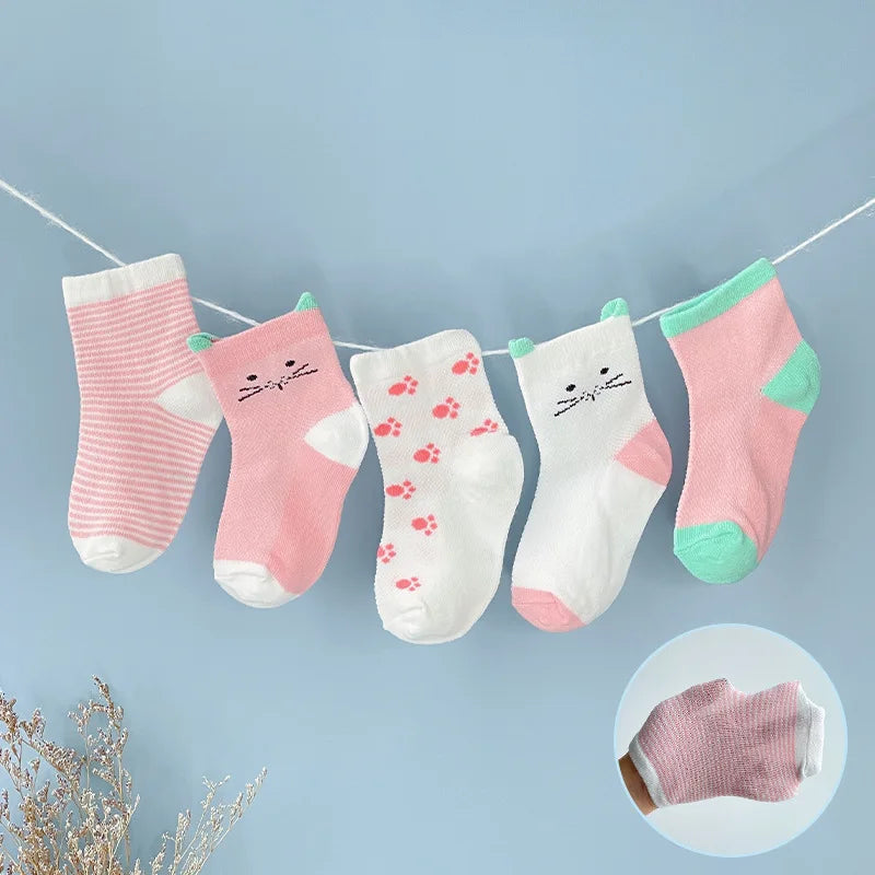 Baby Cartoon Cotton Socks 🧸 Cozy & Cute, Perfect for Every Step 💖