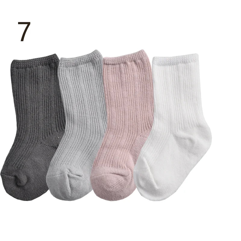 Cozy Baby Solid Color Socks 👶 The Perfect Comfort for Tiny Feet 💕